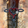 Croix en fer à cheval naturel avec coeur