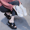 Pantoufles et sandales à plateforme à bout ouvert pour femmes
