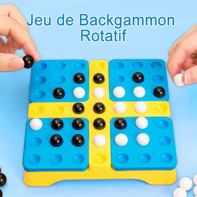 Jouet de Jeu de Backgammon Rotatif