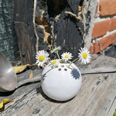 Décoration de table en pierre de fleur de vase faite à la main