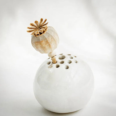 Décoration de table en pierre de fleur de vase faite à la main