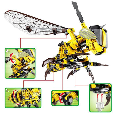 Simulé Insecte DIY Blocs de Construction Ensemble Jouet