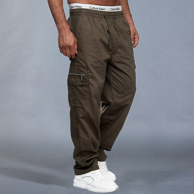 Pantalon ample décontracté pour hommes avec plusieurs poches