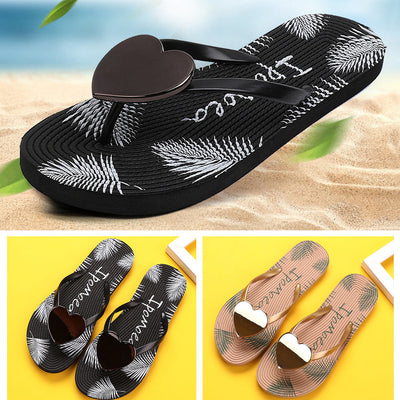 Sandales de plage coeur d'été à la mode